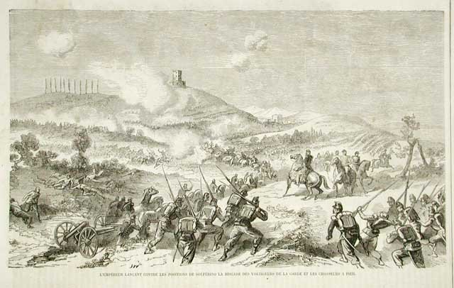 L'Empereur Lancat contre les positions de Solferino la Brigade des …
