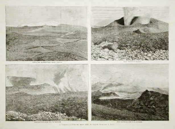 L'eruzione dell'Etna nel marzo 1883