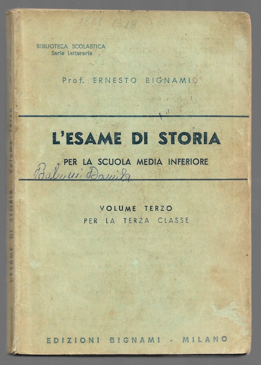 L'esame di storia - Per la scuola media inferiore