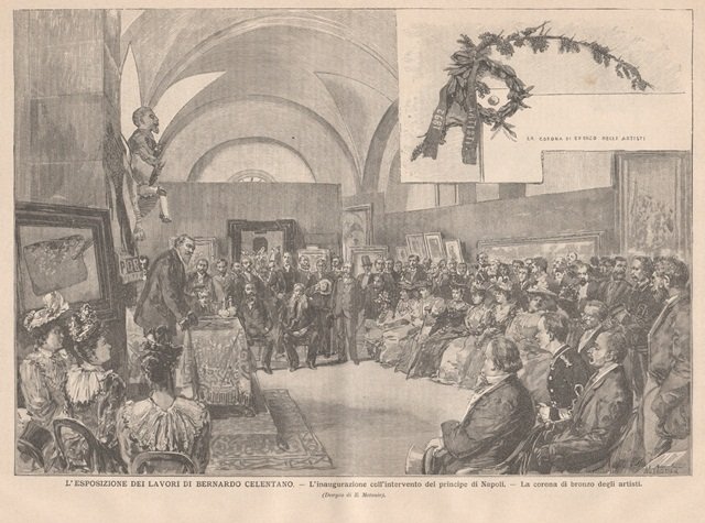 L’esposizione dei lavori di Bernardo Celentano - L’inaugurazione coll’intervento del …