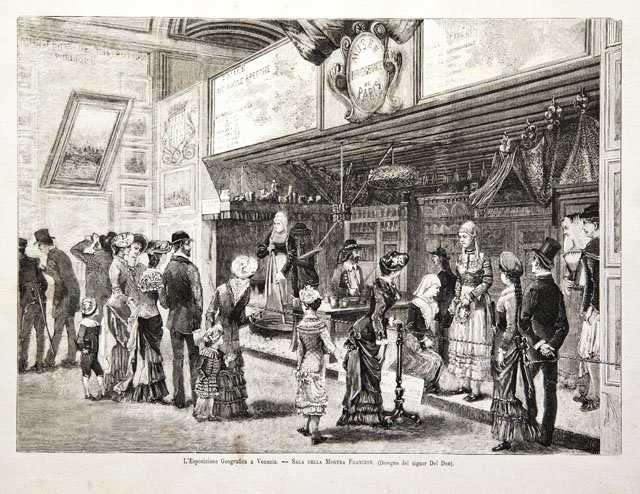 L'Esposizione Geografica a Venezia / Sala della Mostra Francese