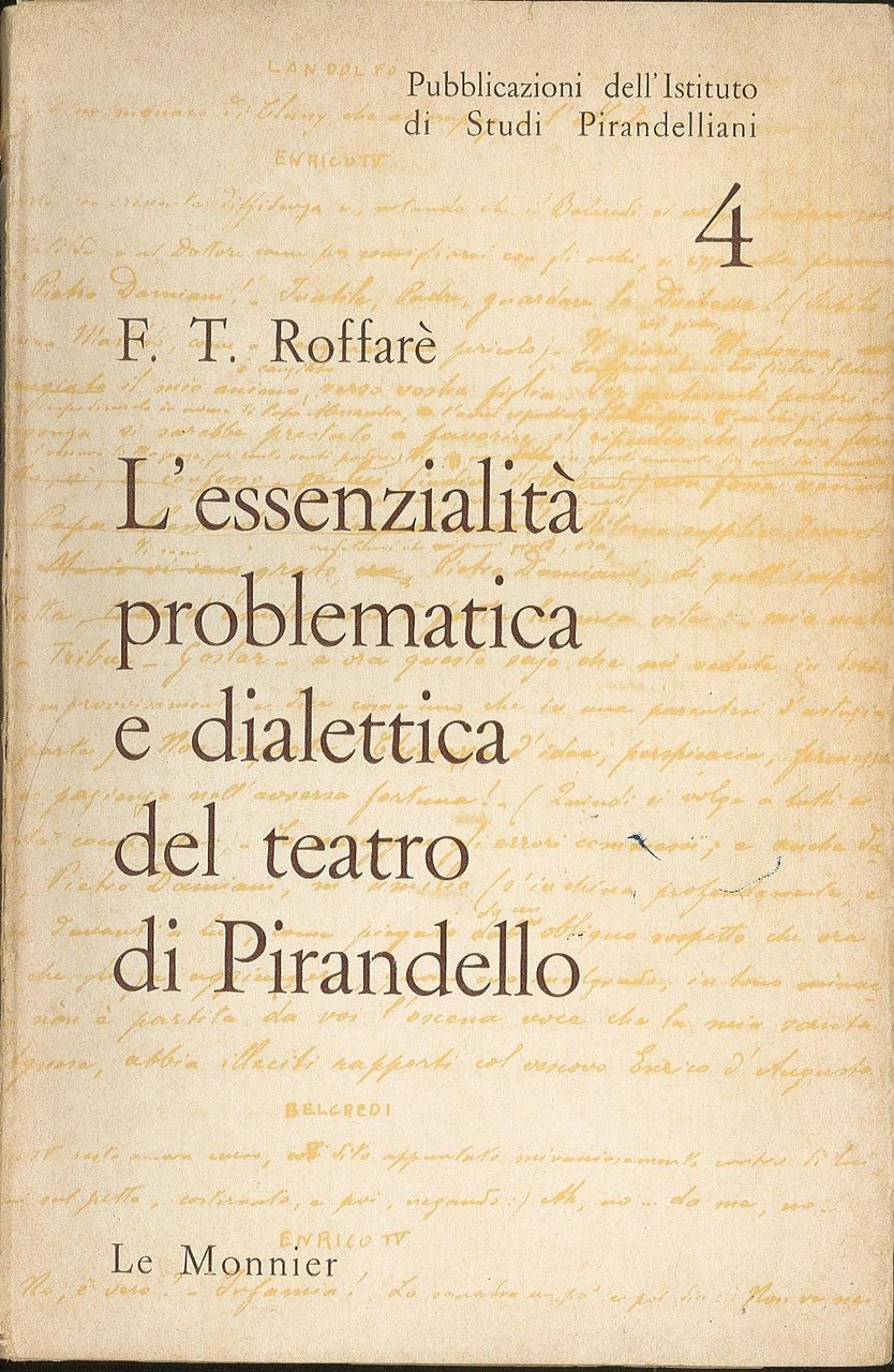 L'essenzialità problematica e dialettica del teatro di Pirandello