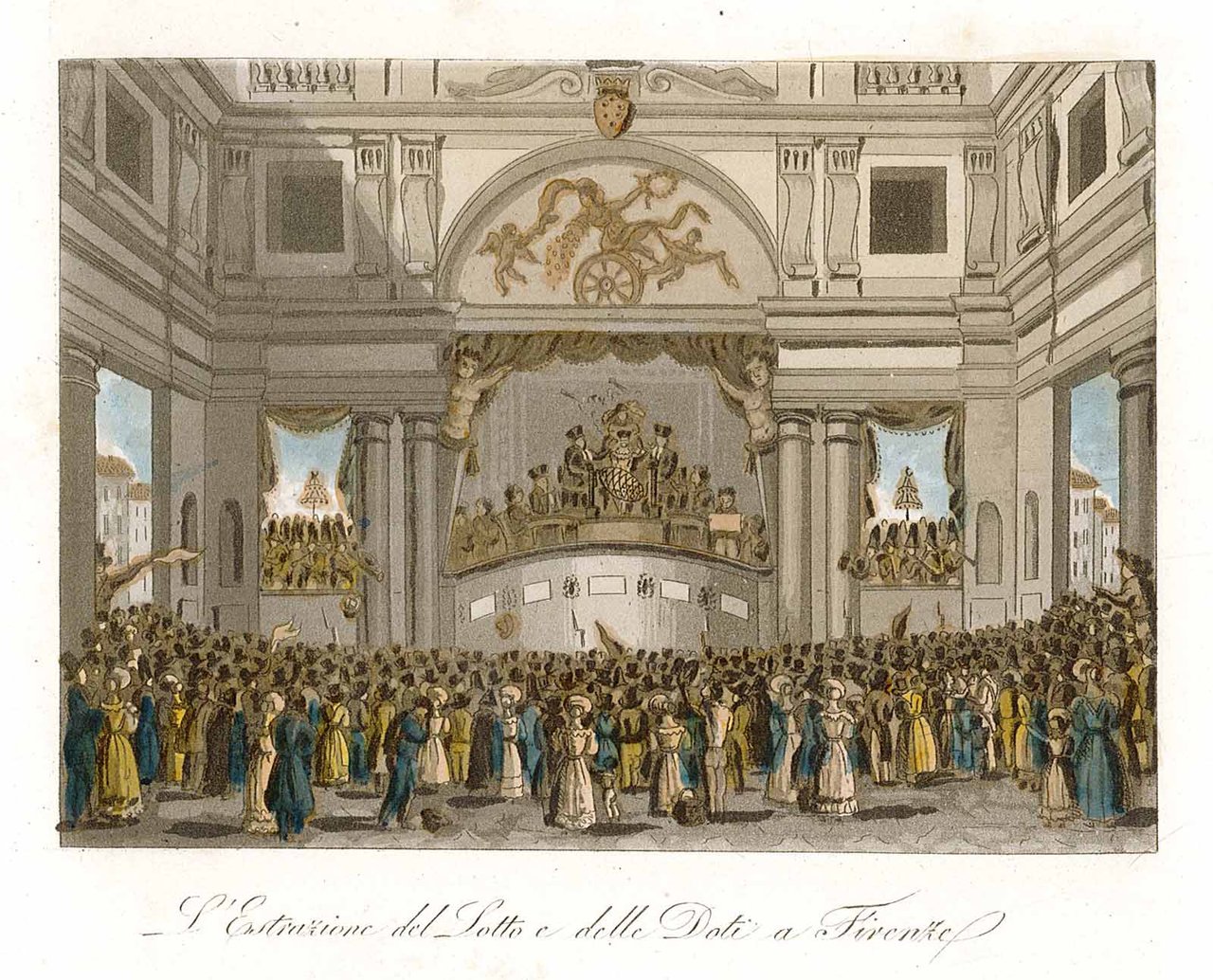 L'estrazione del Lotto e delle Doti a Firenze