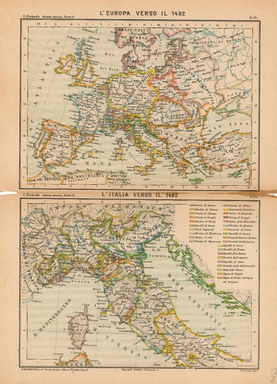 L'Europa verso il 1492 - L'Italia verso il 1492