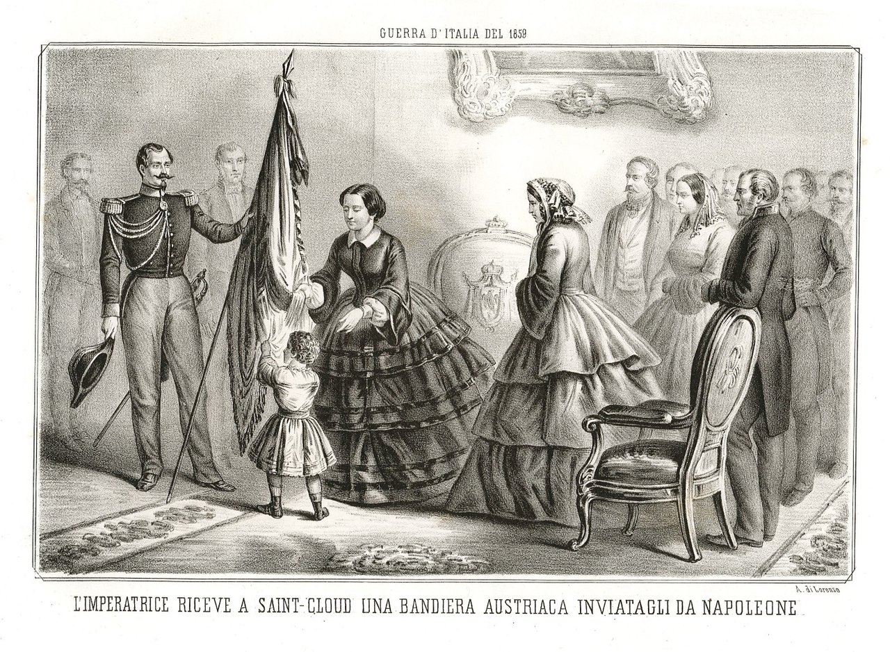 L'Imperatrice riceve a Saint-Cloud una bandiera austriaca inviatagli da Napoleone | Immagine principale