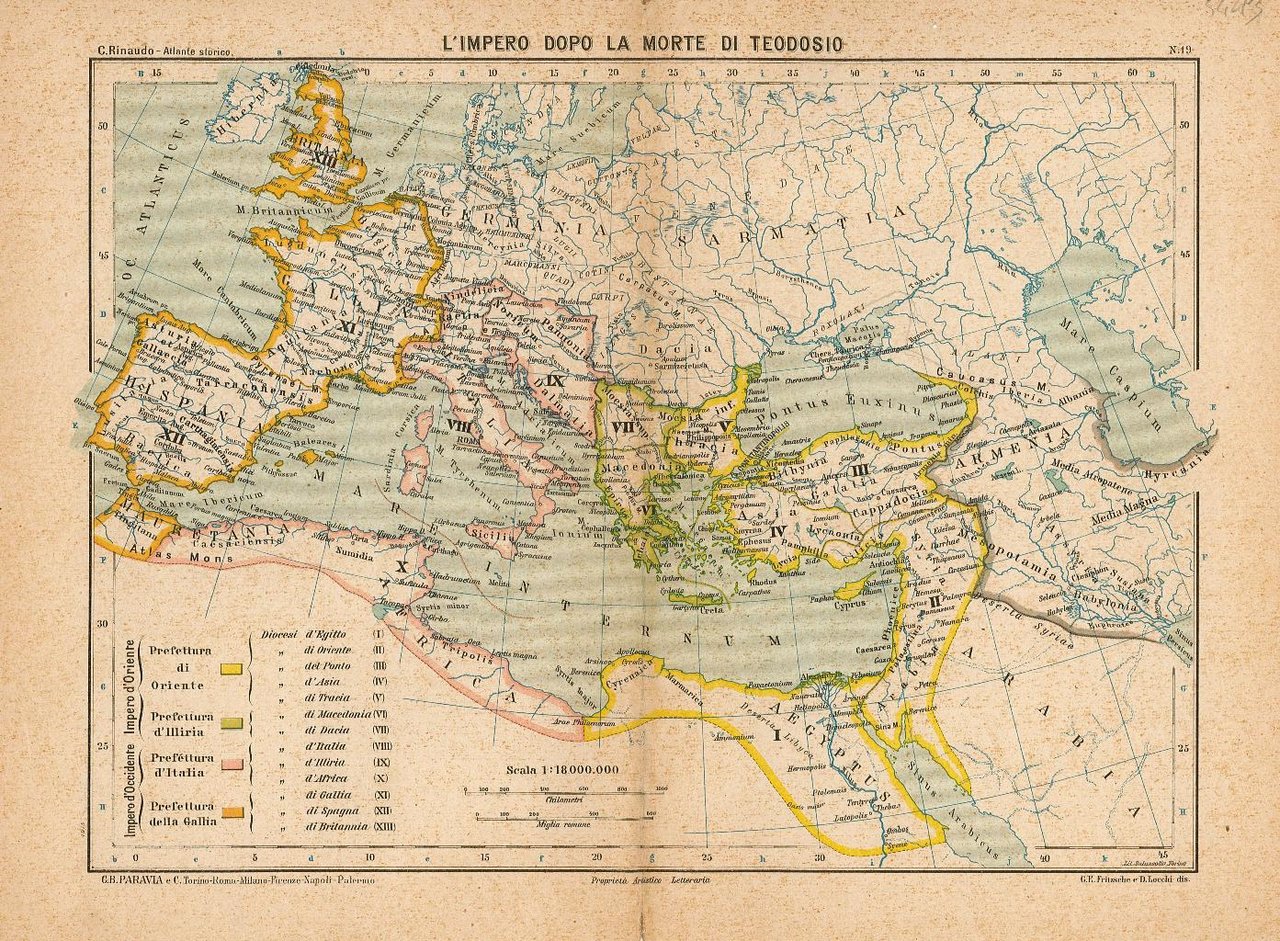 L'impero dopo la morte di Teodosio