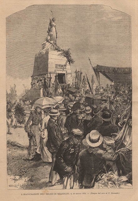 L’inaugurazione dell’Ossario di Melegnano, il 19 giugno 1904
