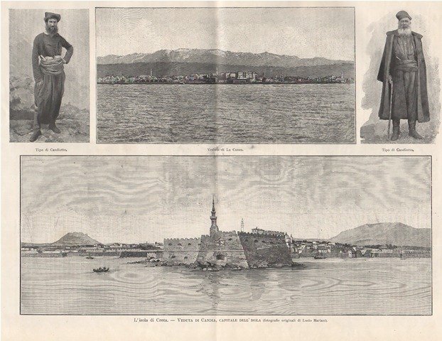 L'isola di Creta - Veduta di Candia, capitale dell'isola