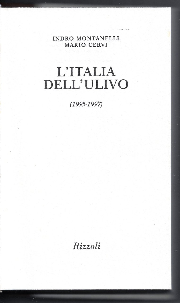 L'Italia dell'ulivo (1995-1997)
