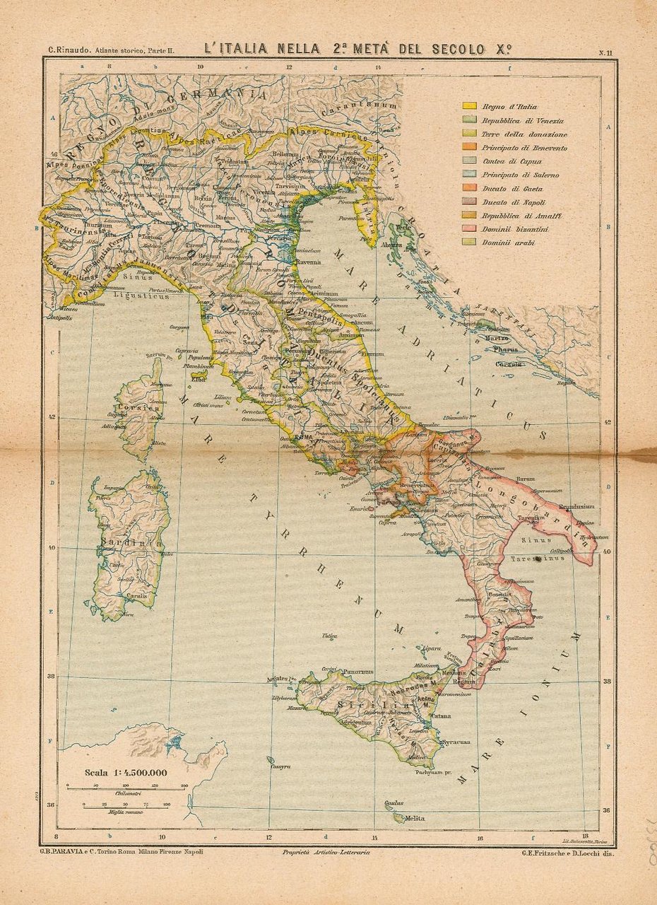 L'Italia nella 2° metà del secolo X°