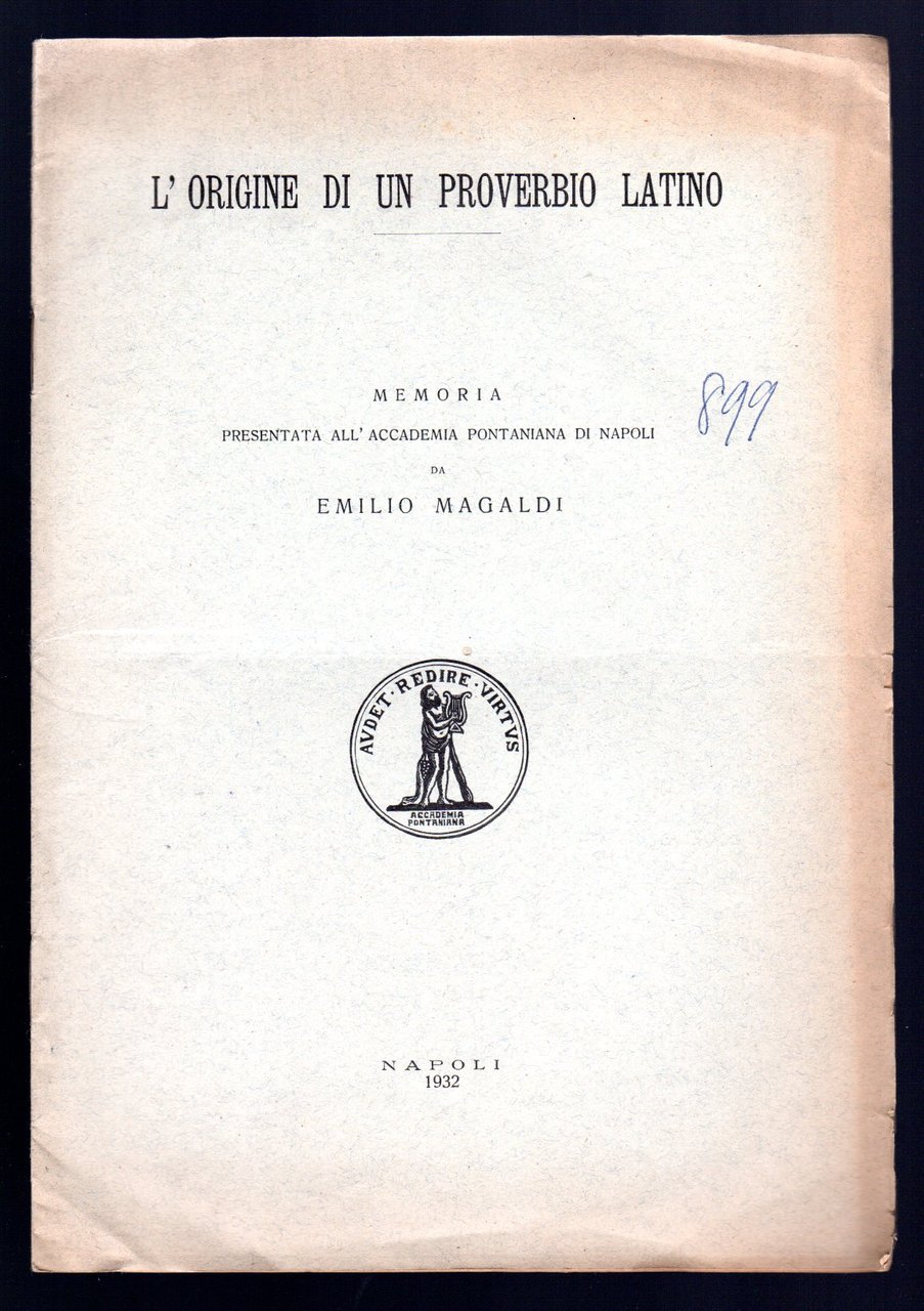 L'origine di un proverbio latino