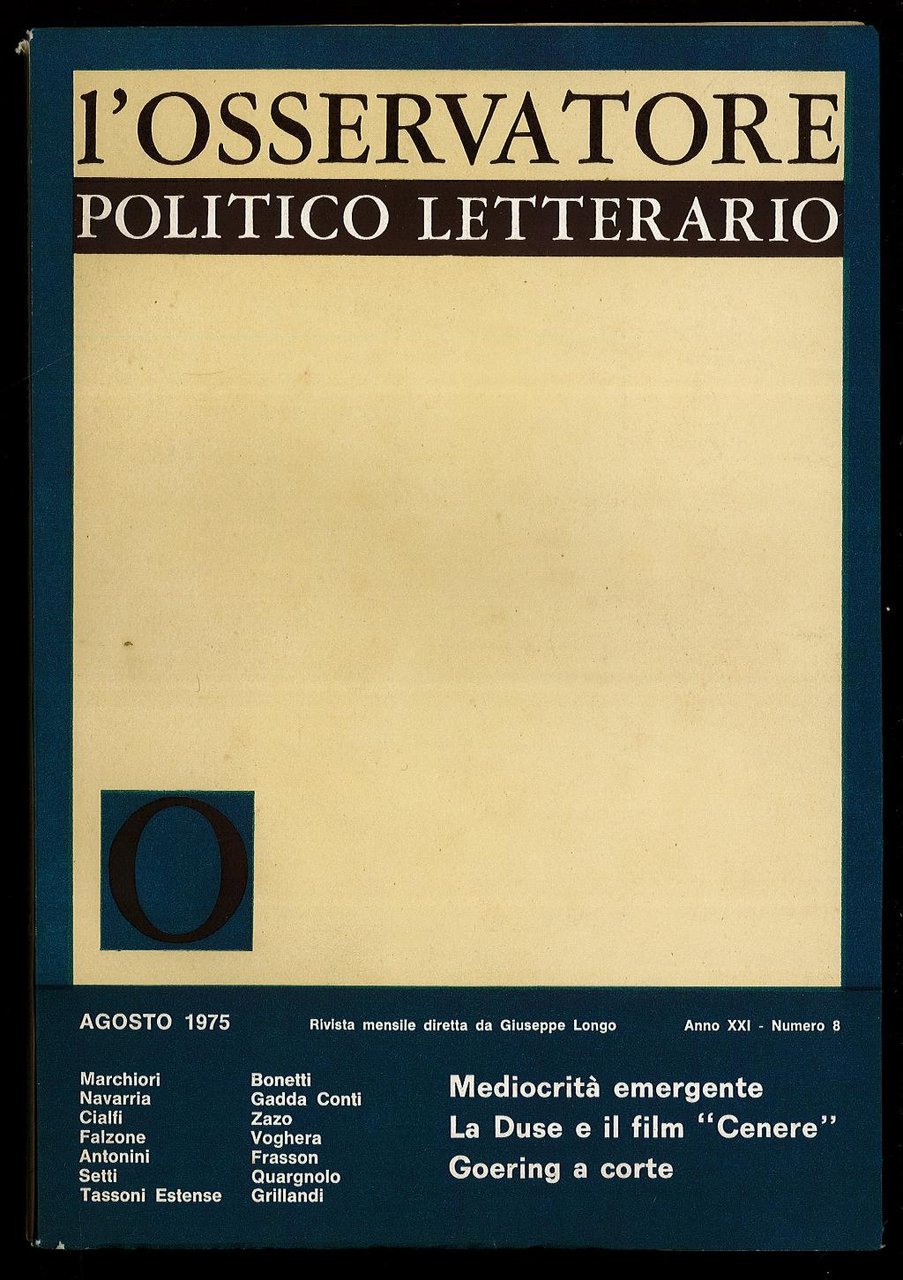 L'osservatore politico letterario