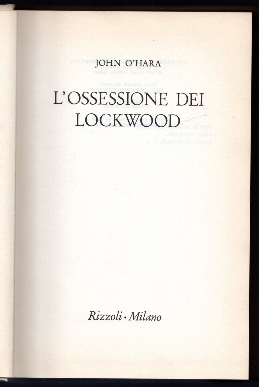 L'ossessione dei lockwood