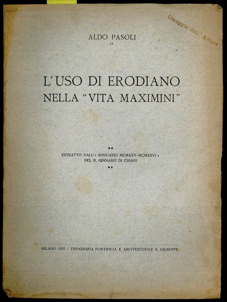 L’uso di Erodiano nella “Vita Maximini”