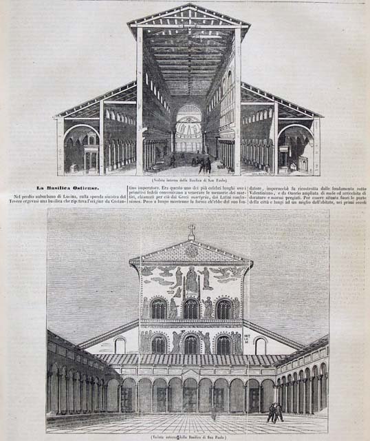 La Basilica Ostiense - Veduta interna della Basilica di San …