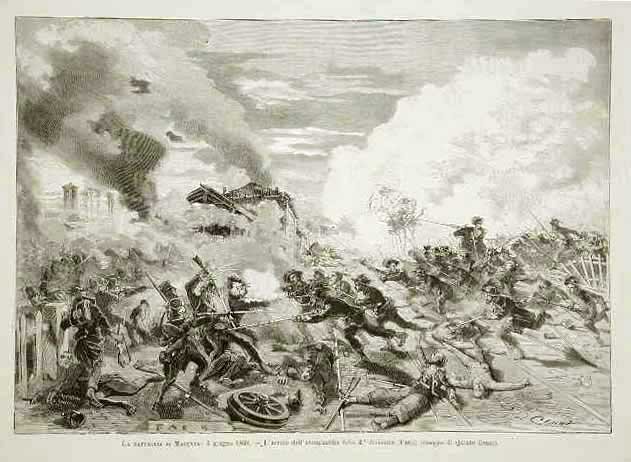 La battaglia di Magenta : 4 giugno 1859 - L'arrivo …