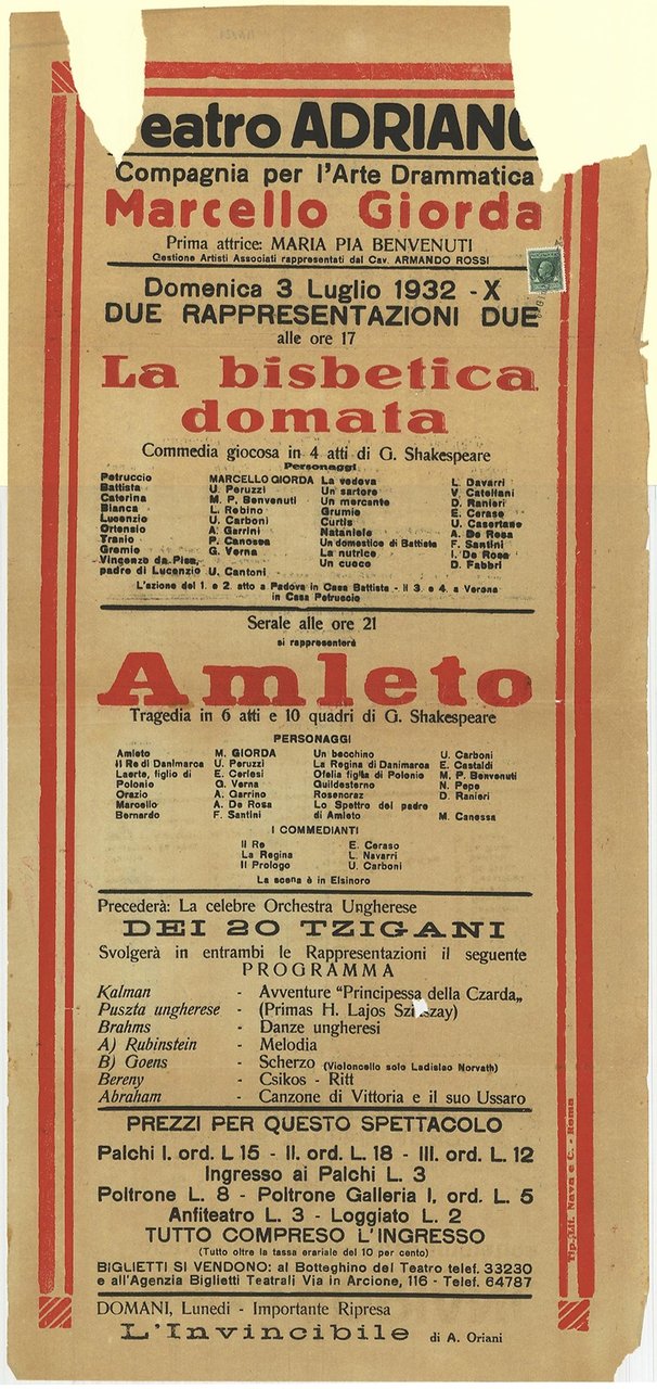 La bisbetica domata - Amleto