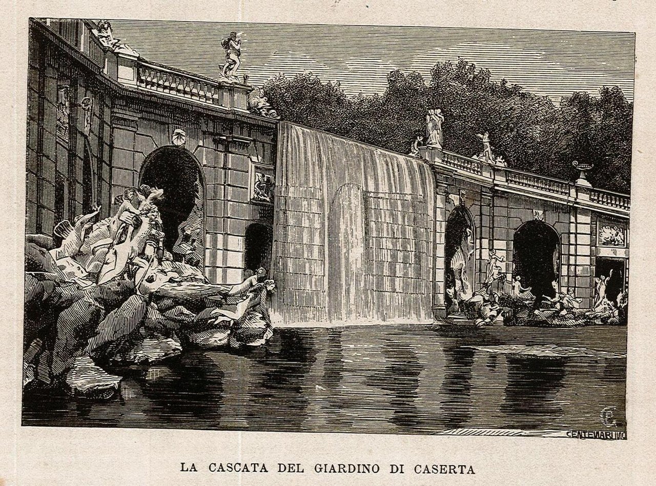 La cascata del giardino di Caserta