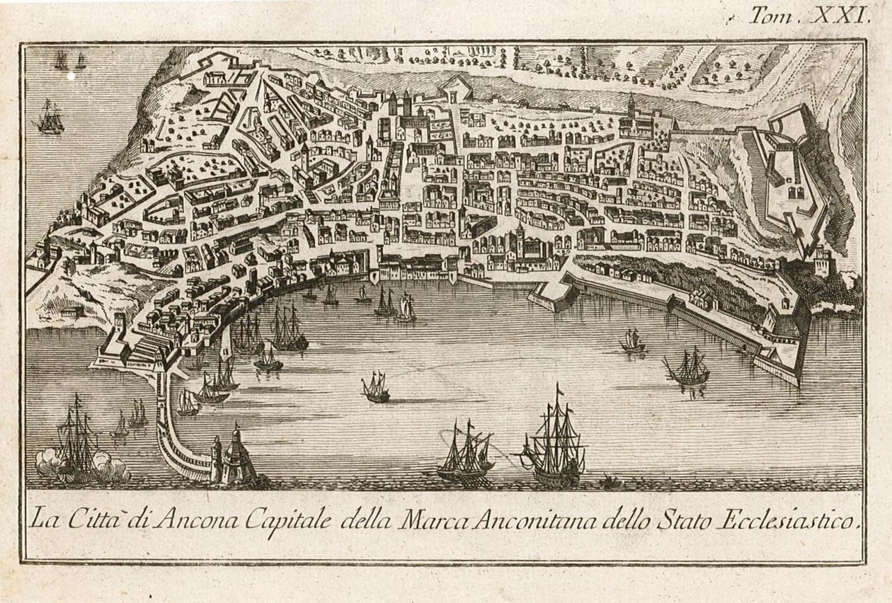 La Città di Ancona, Capitale della Anconitana dello Stato Ecclesiastico.