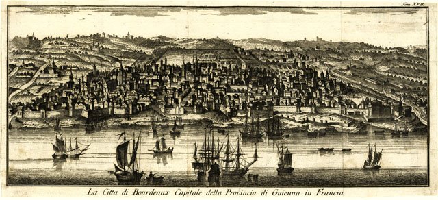 La città di Bordeaux Capitale della Provincia di Guienna in …