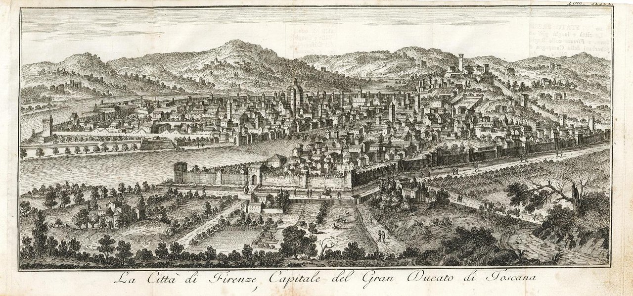 La città di Firenze, Capitale del Gran Ducato di Toscana