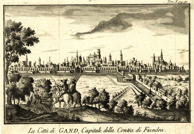 La città di Gand, Capitale della contéa di Fiandra
