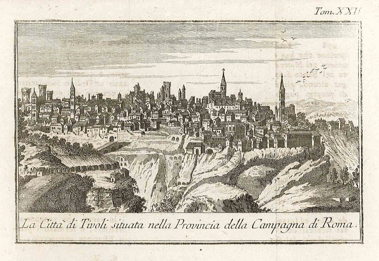 La Città di Tivoli situata nella Provincia della Campagna di …