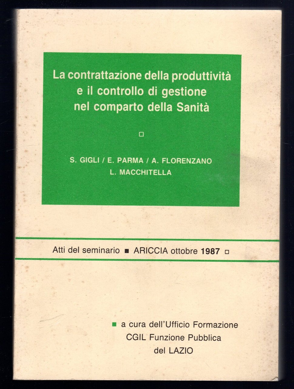 La contrattazione della produttività e il controllo di gestione nel …