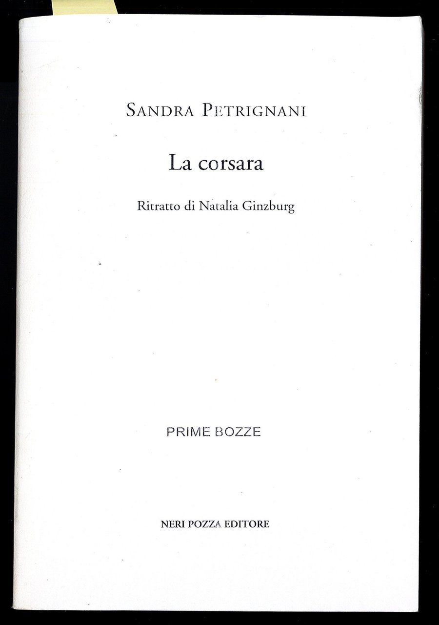 La corsara - Ritratto di Natalia Ginzburg