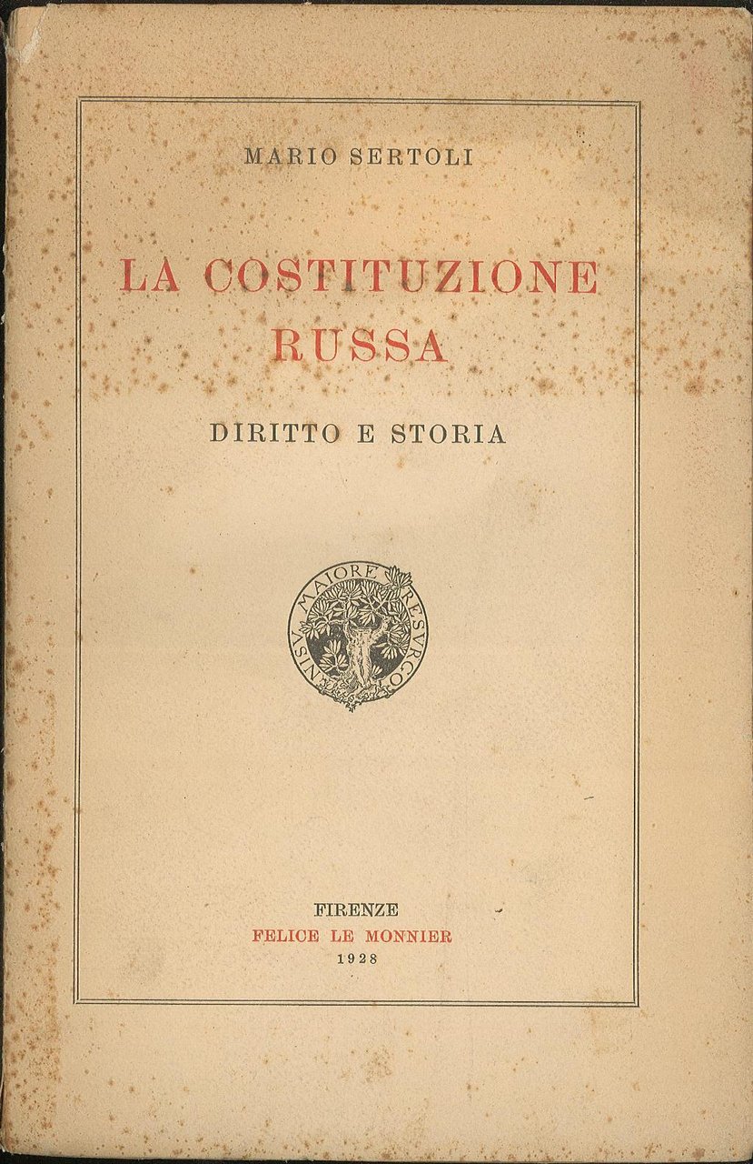 La Costituzione russa. Diritto e storia