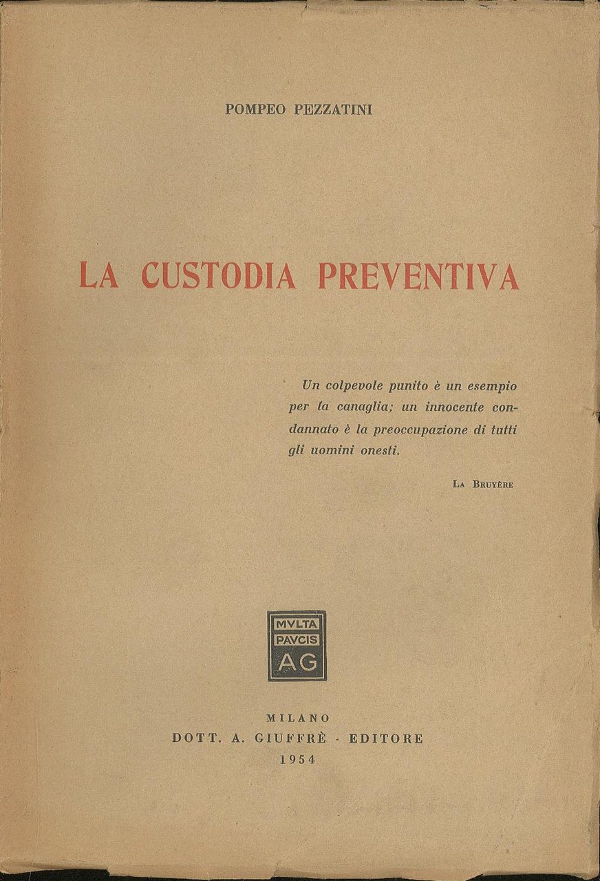 La custodia preventiva