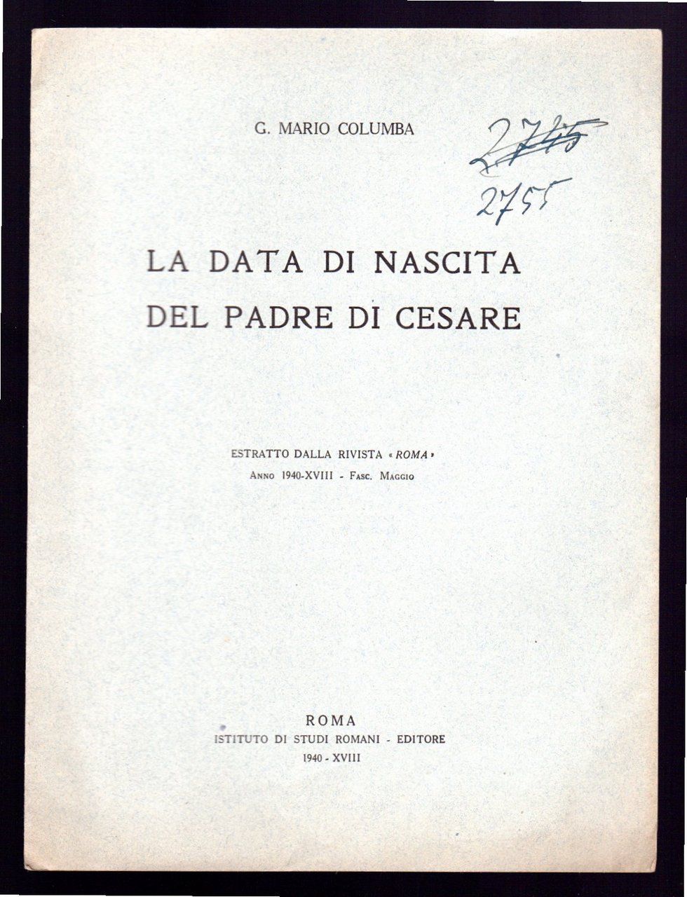 La data di nascita del padre di Cesare