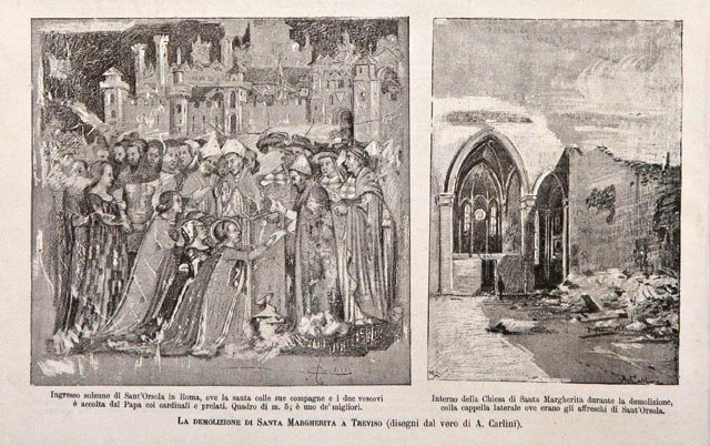 La demolizione di Santa Margherita a Treviso