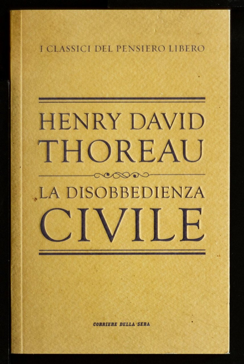 La disobbedienza civile