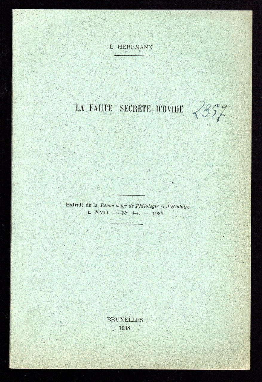 La faute secrete d'Ovide | Immagine principale