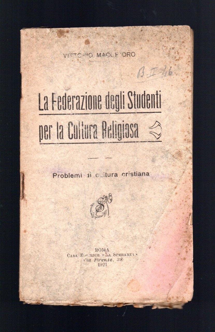La federazione degli studenti per la cultura religiosa. Problemi di …