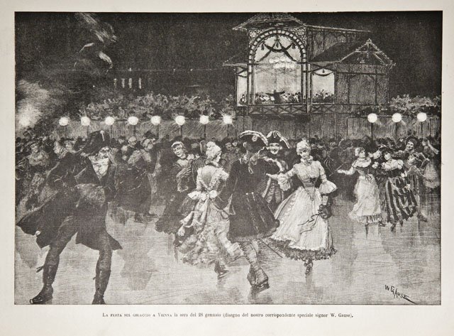 La festa sul ghiaccio a Vienna la sera del 28 …