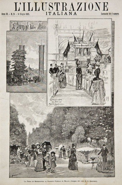 La Fiera di Beneficenza ai Giardini Pubblici di Milano