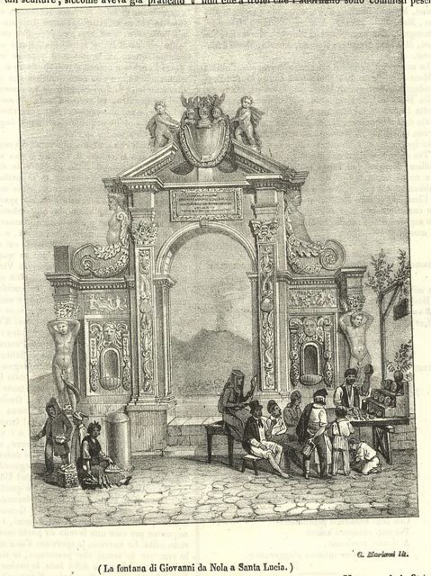 La fontana di Giovanni da Nola a Santa Lucia