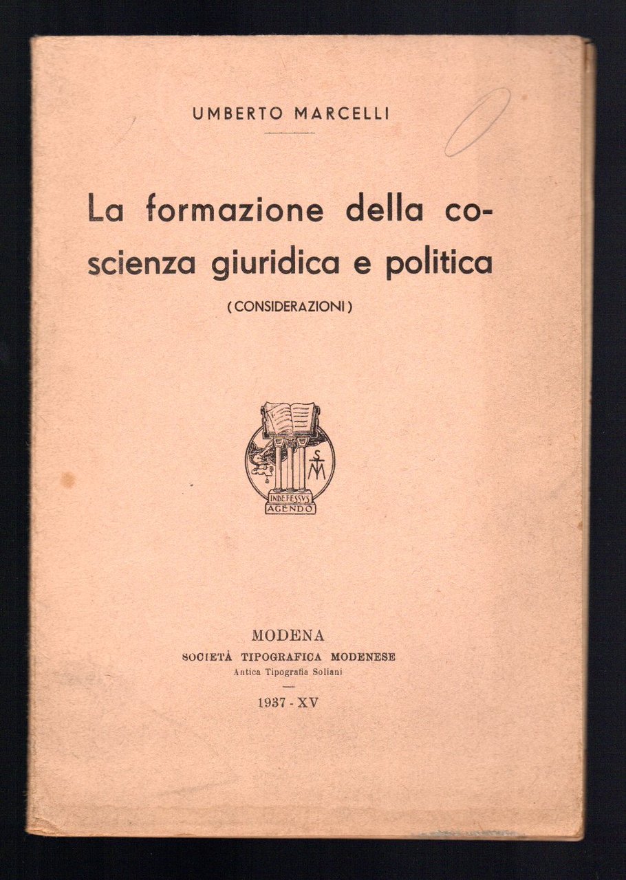 La formazione della coscienza giuridica e politica (considerazioni)