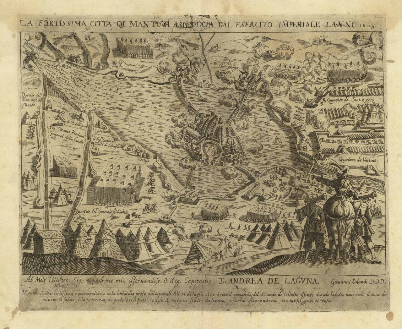 La Fortissima Citta di Mantova Assediata dal Esercito Imperiale