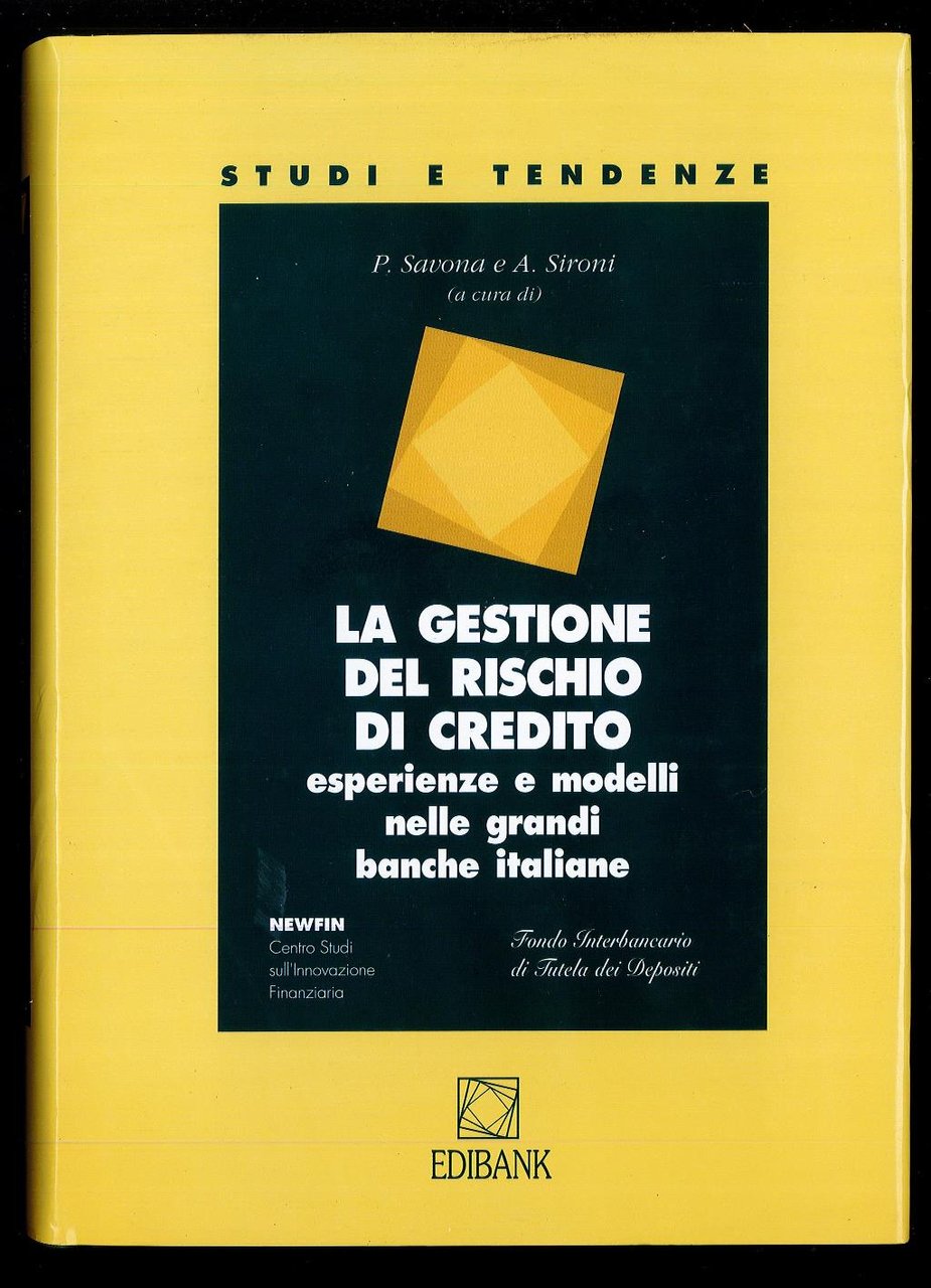 La gestione del rischio di credito. Esperienze e modelli nelle … | Immagine principale