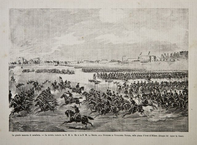 La grande manovra di cavalleria / La rivista passata da …
