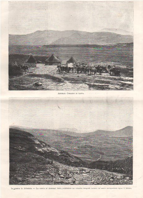 La guerra in Abissinia - La conca di Adigrat vista …
