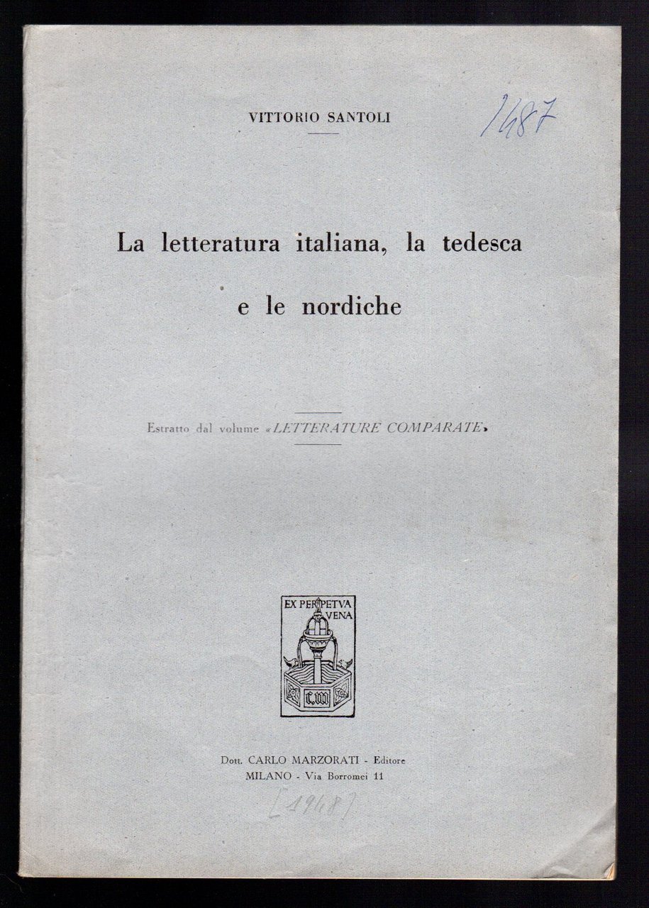 La letteratura italiana, la tedesca e le nordiche