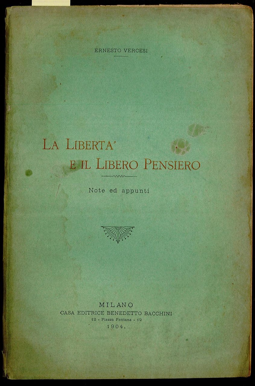 La libertà e il libero pensiero
