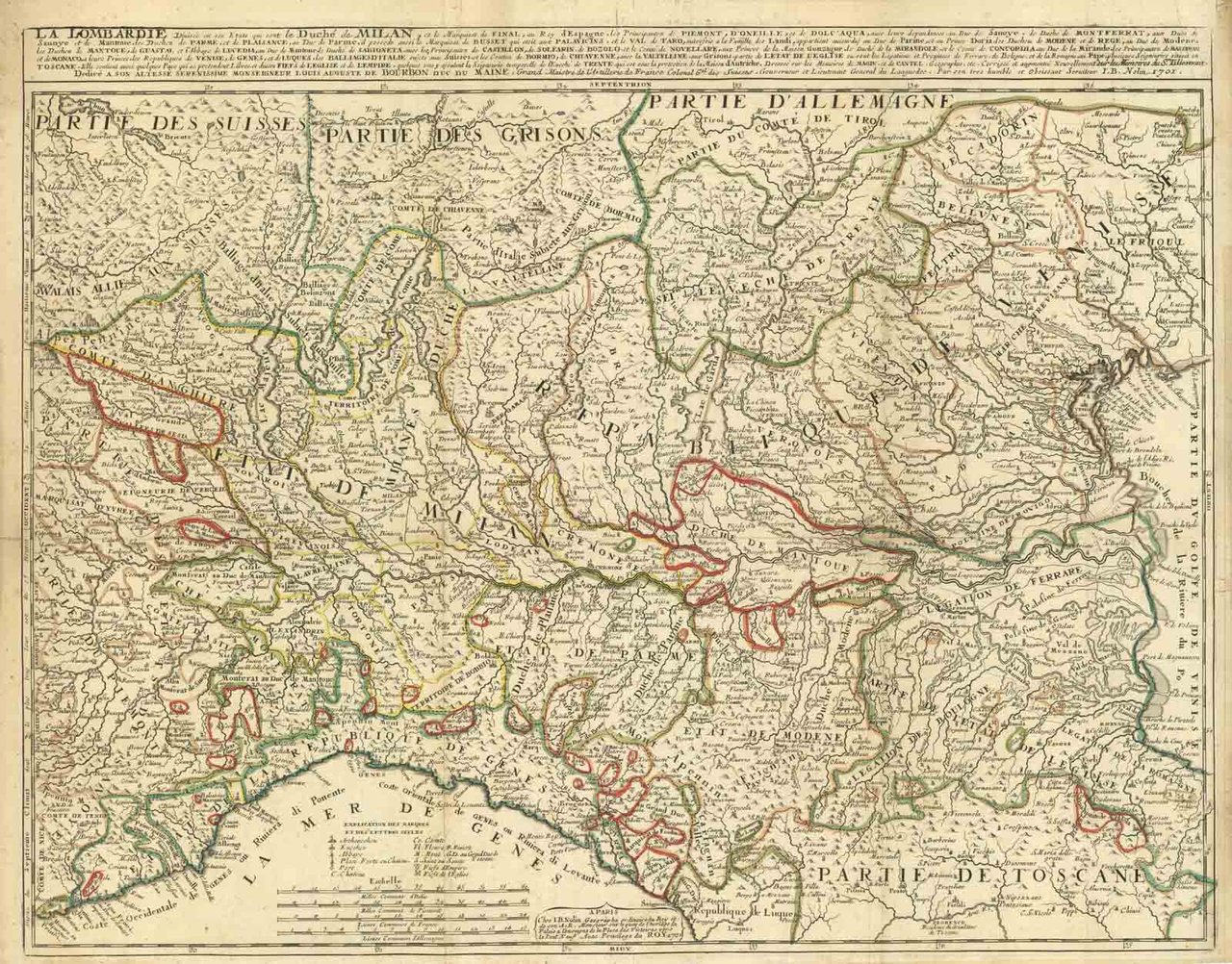 LA LOMBARDIE DIVISEE EN SES ETATS QUI SONT LE DUCHE’ …