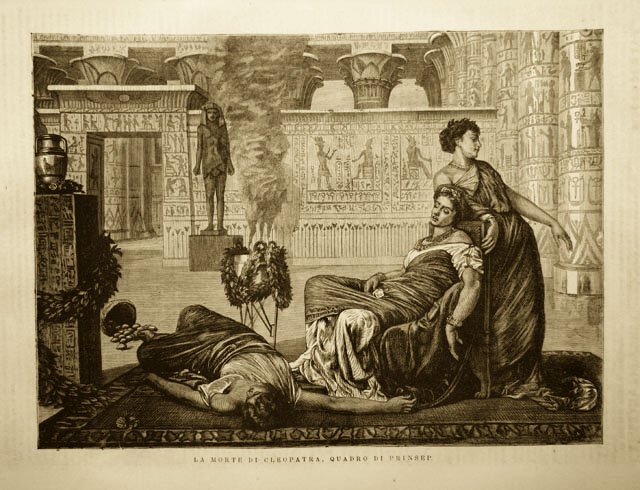 La morte di Cleopatra, quadro di Prinsep