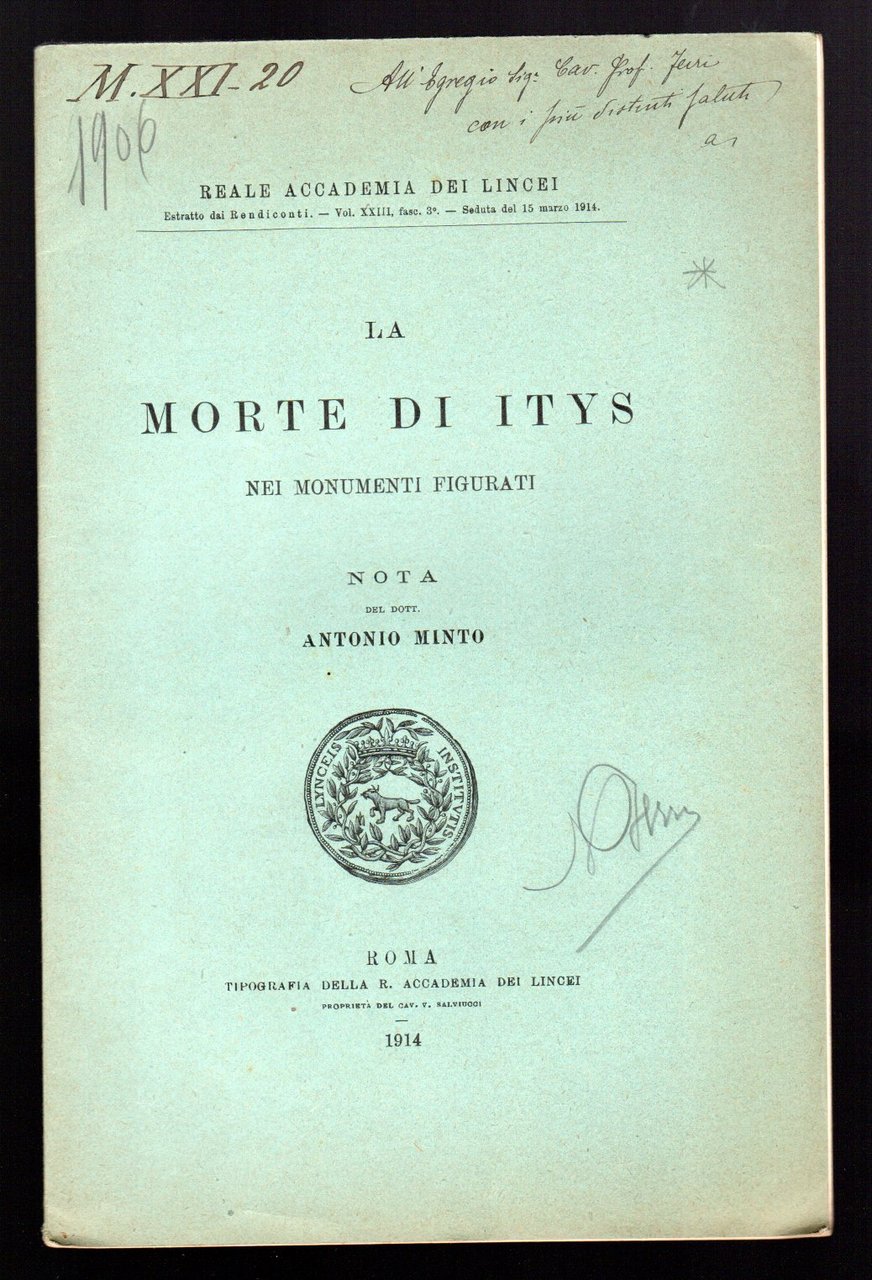 La morte di Itys nei monumenti figurati