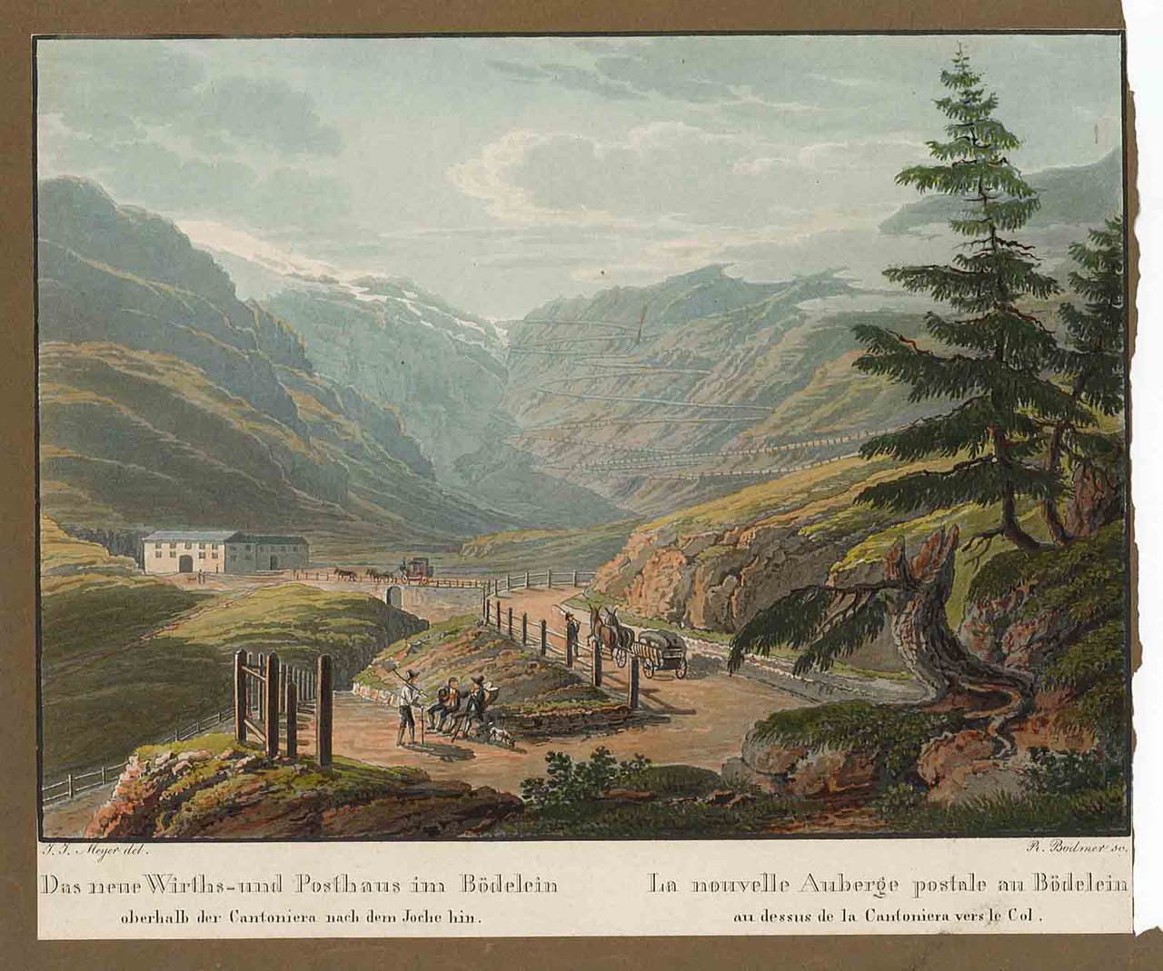 La nouvelle Auberge postale au Bodelein au dessus de la …